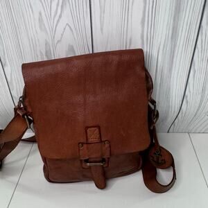 Harbour 2nd Leather Crossbody Shoulder Bag Marlies Flap Natural Brown